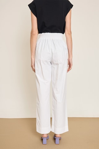 Pantalon wide legs - Blanc