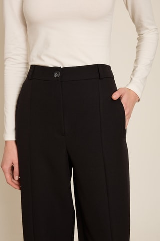 Pantalon carotte 7/8 - Noir