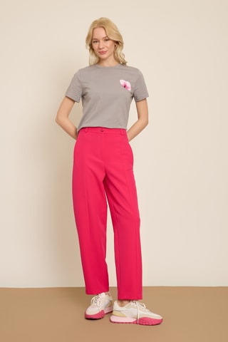 Pantalon carotte 7/8 - Rose
