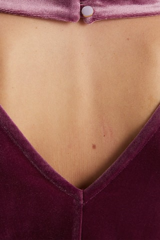 Top en velours - Violet