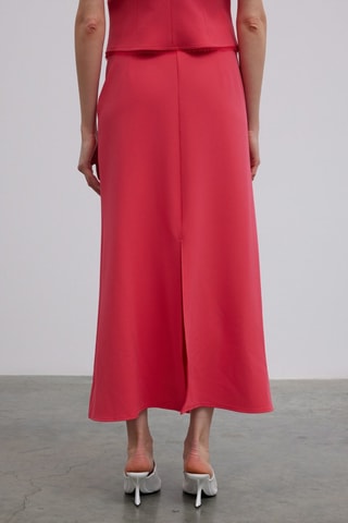 Jupe longue taille haute - Rose