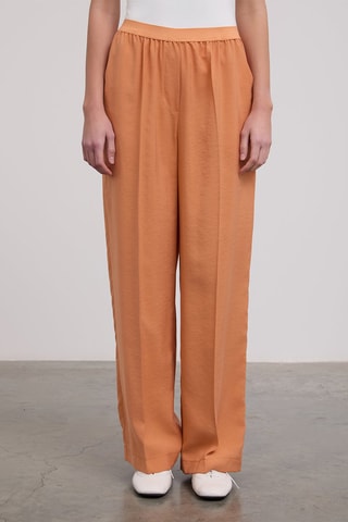 Pantalon taille haute - Orange