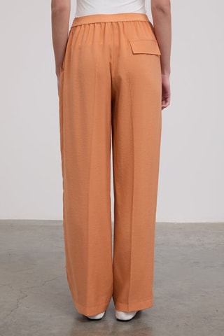 Pantalon taille haute - Orange