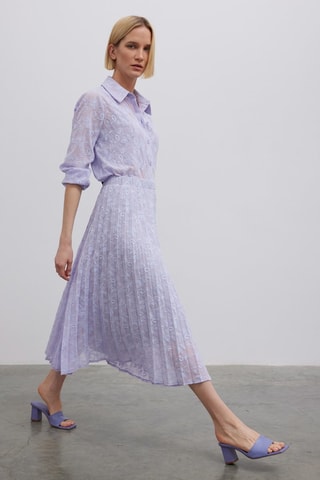 Jupe plissée - Violet