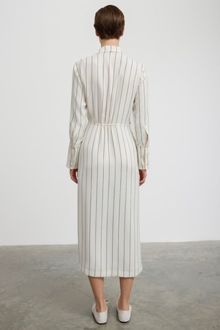 Robe chemise - Blanc et noir