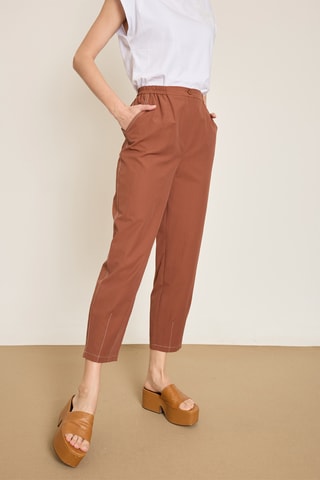 Pantalon 7/8 - Marron
