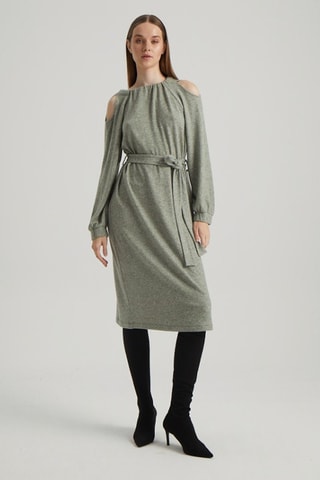 Robe midi - Gris