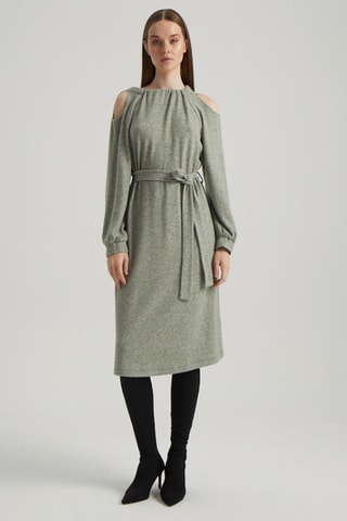 Robe midi - Gris