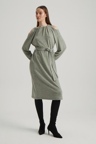Robe midi - Gris