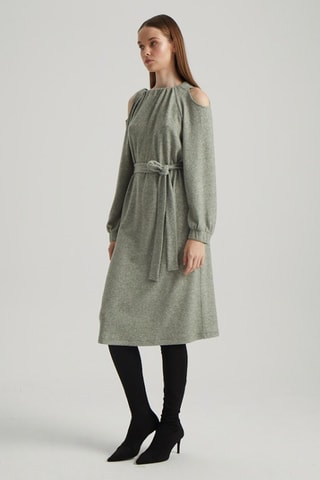Robe midi - Gris