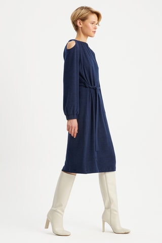 Robe midi - Bleu
