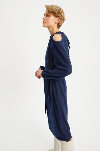 Robe midi - Bleu