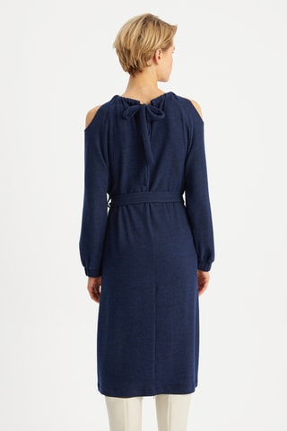 Robe midi - Bleu