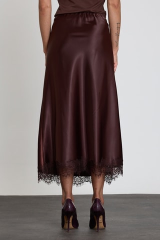 Jupe midi - Marron