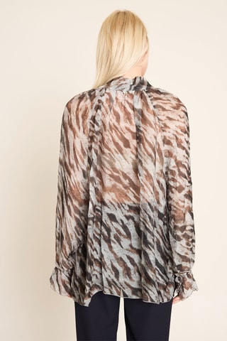 Chemisier relaxed en soie - Multicolore