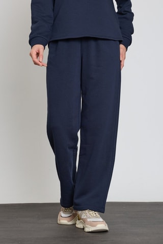 Pantalon wide legs - Bleu
