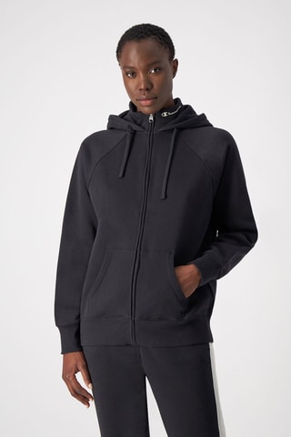 Sudadera con capucha - Blanco, negro y gris