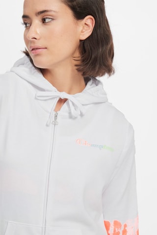 Sudadera con capucha - Blanco, azul, verde y naranja