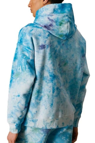 Sudadera tie-dye - Blanco y azul