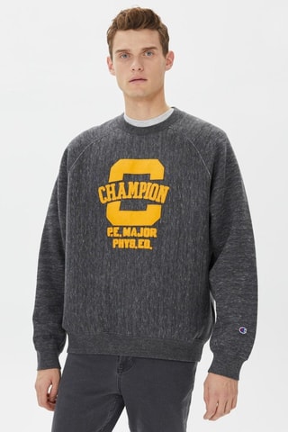 Sweat - Gris foncé chiné - Gris