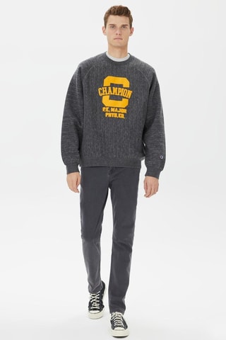 Sweat - Gris foncé chiné - Gris