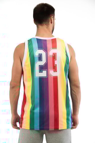 Débardeur réversible - Blanc et rouge - Blanc, rouge et vert