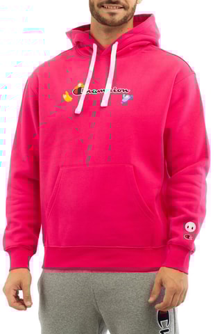 Sudadera con capucha - Negro, amarillo y rosa