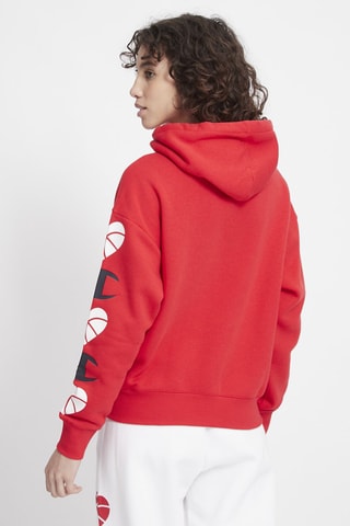 Sudadera con capucha - Blanco, negro y rojo