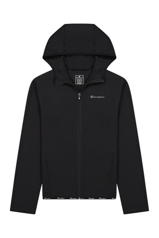 Cárdigan con capucha - Negro