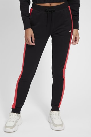 Pantalón de tiro alto - Blanco, negro y rojo