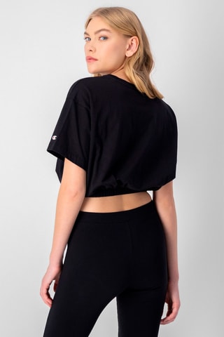 Crop top - Blanco, negro y rojo