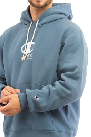 Sudadera con capucha - Blanco y azul