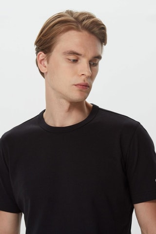 T-shirt - Noir - Noir et bleu