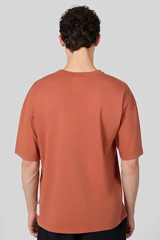 T-shirt - Rouge brique - Blanc, rouge et bleu