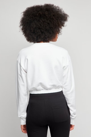 Crop top - Blanco, negro y rojo