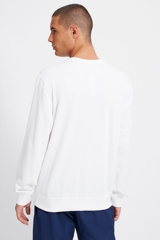 Sweat American Pastels - Blanc - Blanc, noir, rouge et bleu