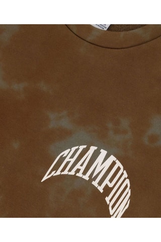 Sweater met Tie and Dye Effect - Groen en bruin