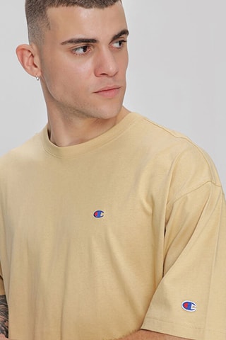 T-shirt - Beige - Blanc et beige