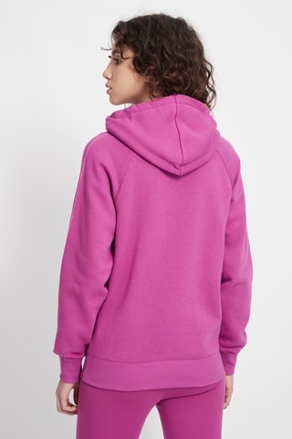 Sudadera con capucha - Blanco y rosa