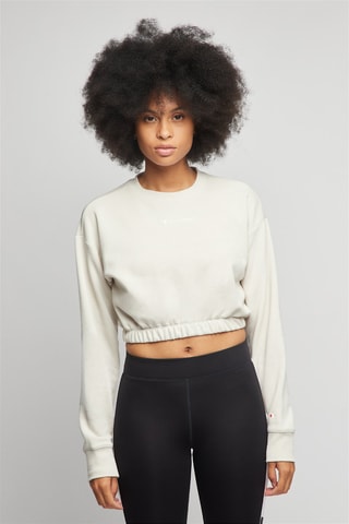 Crop top - Blanco, negro y beige