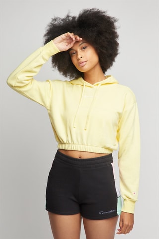 Sudadera con capucha - Blanco y amarillo