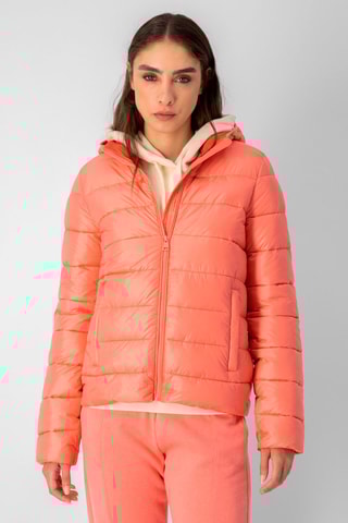 Anorak con capucha - Rojo