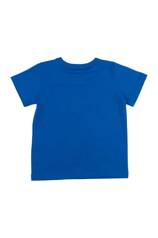 Camiseta y short - Azul y gris