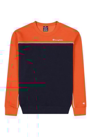 Sweat - Orange et bleu marine - Blanc, rouge, bleu et orange