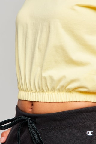 Crop top - Blanco, rojo y amarillo