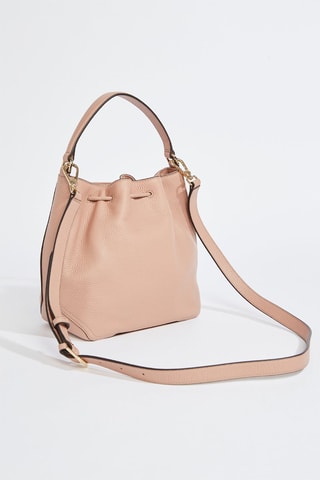 Sac seau en cuir de veau - Saumon