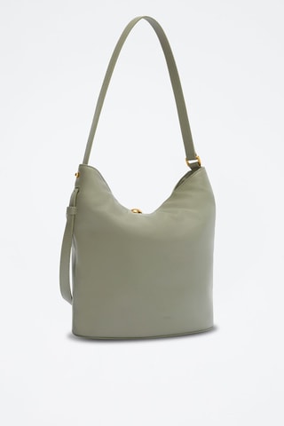 Sac seau en cuir de veau - Kaki