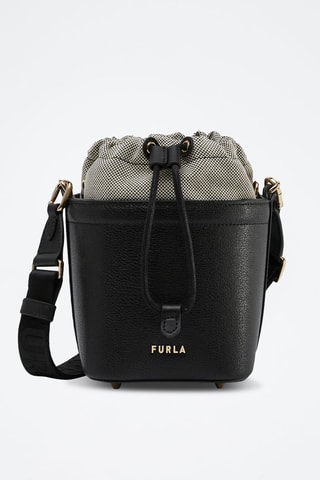 Sac seau en cuir Vertigine - Noir