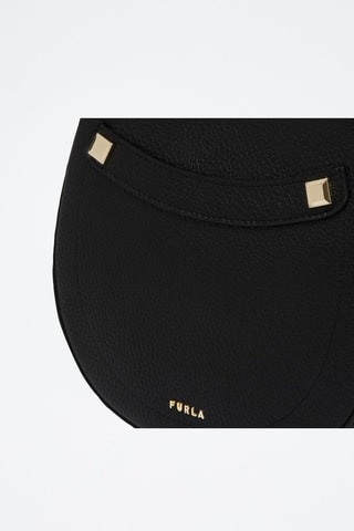 Sac à main en cuir de veau Mini Afrodite - Noir