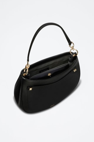 Sac à main en cuir de veau Mini Afrodite - Noir